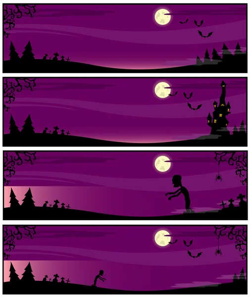 Rosa linjer på ett tema för halloween — Stock vektor