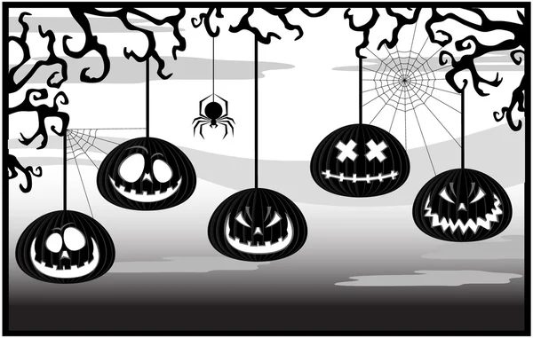 Illustration on a theme of Halloween — Stock Vector