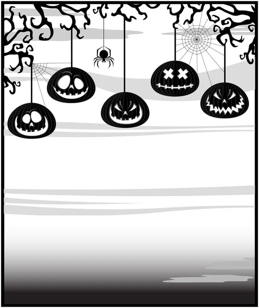 Gloomy background on a theme of Halloween — Stock Vector