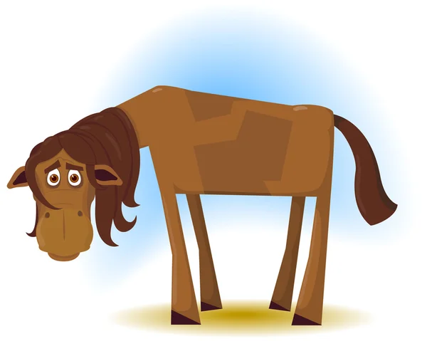 Hloupý kůň — Stockový vektor