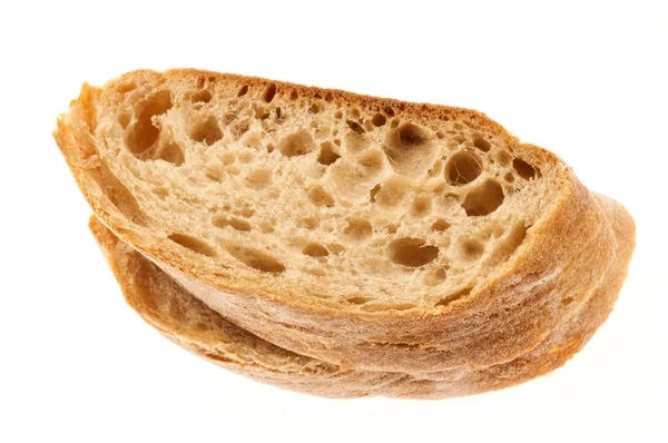 Brood geïsoleerd op de witte achtergrond — Stockfoto