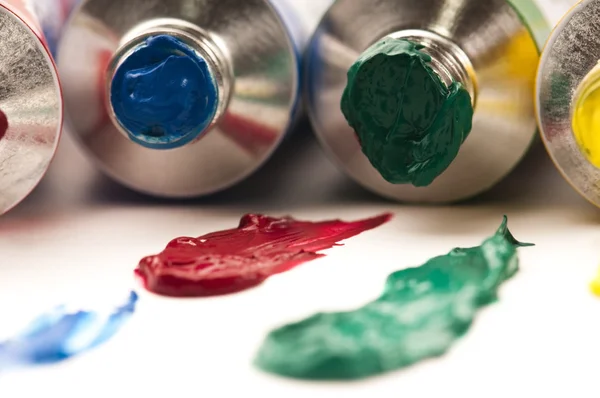 stock image Mixing paints. background