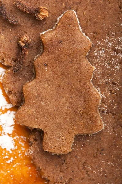 Christmas baking - gingerbreads — Stock Photo, Image