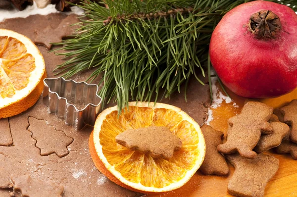 圣诞烘焙-gingerbreads — 图库照片