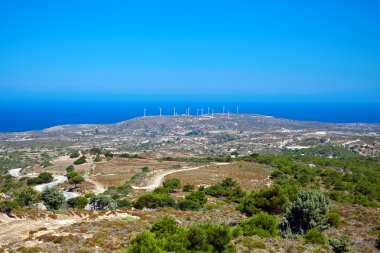 Windmills, Kos Island clipart