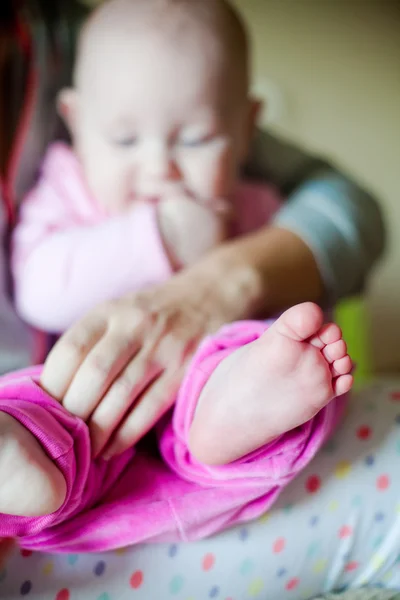 Małe dziecko stóp — Zdjęcie stockowe