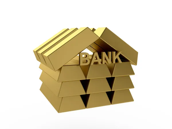黄金の銀行 — ストック写真