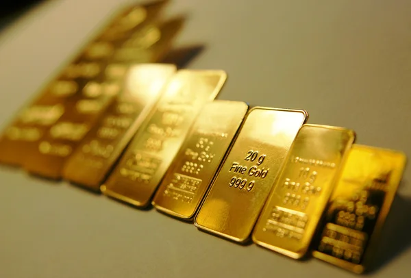Goldbarren lizenzfreie Stockbilder