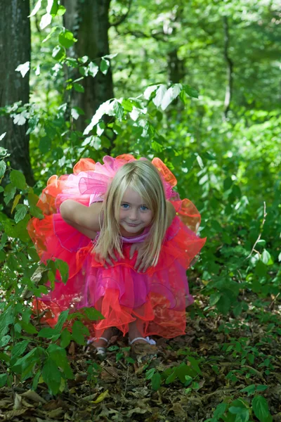 Kleines Mädchen im Märchenkostüm — Stockfoto