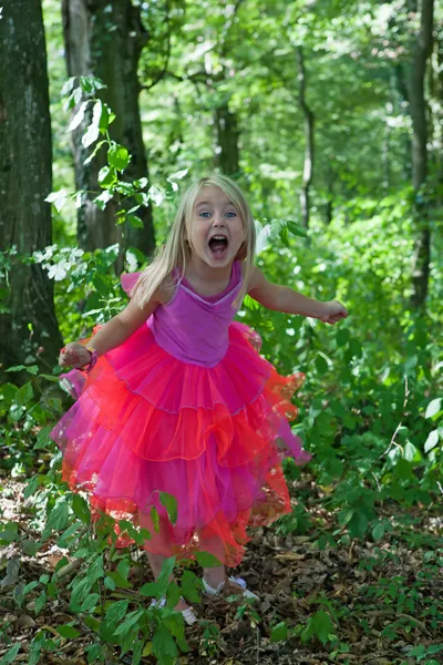 Kislány hercegnő jelmez — Stock Fotó