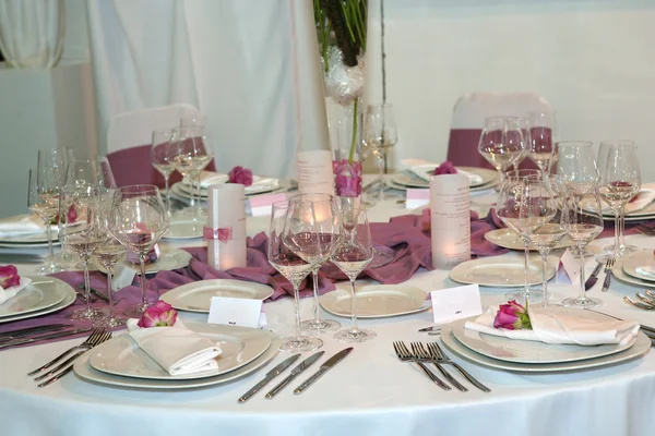 Elegante bruiloft diner — Stockfoto