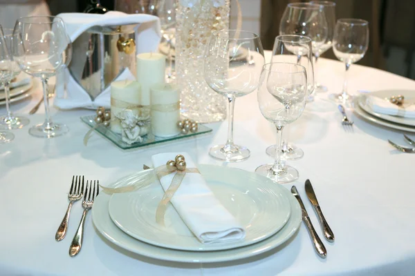 Элегантный свадебный ужин — стоковое фото