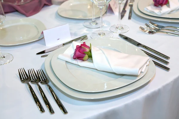 Elegantní svatební večeře — Stock fotografie