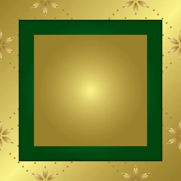 Golden decorative frames - vector — Stock Vector