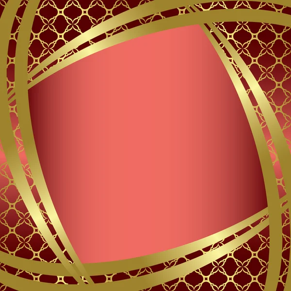 Marco dorado vectorial con gradiente central — Archivo Imágenes Vectoriales
