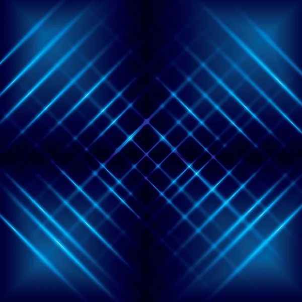Fundo abstrato com linhas luminosas azuis - eps10 — Vetor de Stock