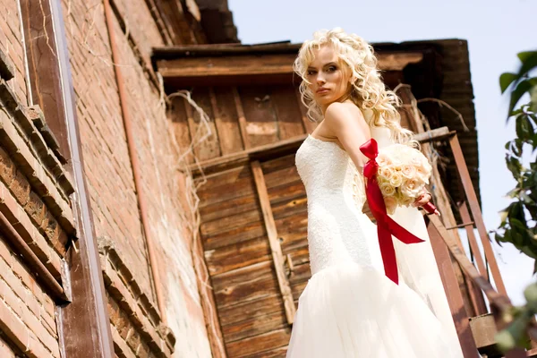 Fantastische schoonheid bruid — Stockfoto