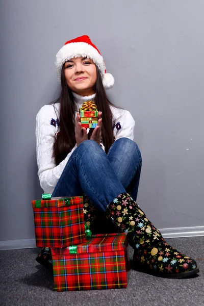 Karácsonyi lány — Stock Fotó