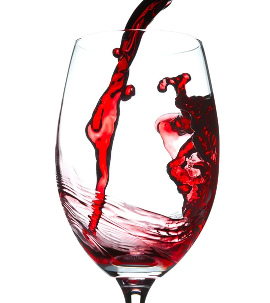 Kırmızı şarap sıçramasına — Stok fotoğraf