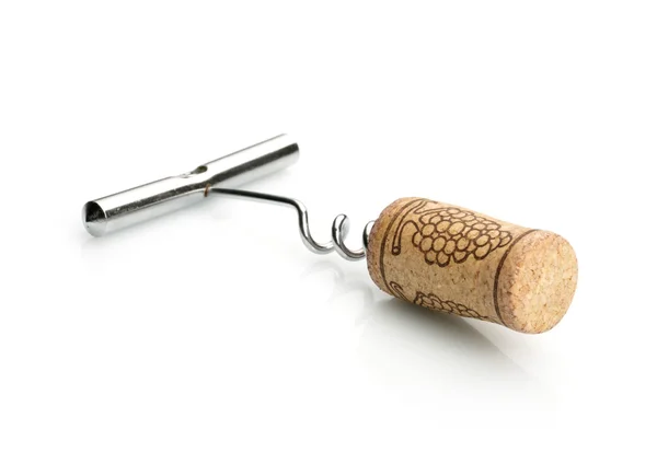 stock image Corkscrew with cork