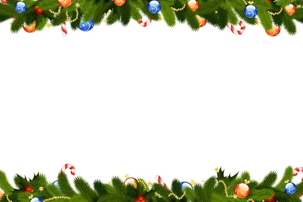 Geïsoleerde Kerstmis frame — Stockvector