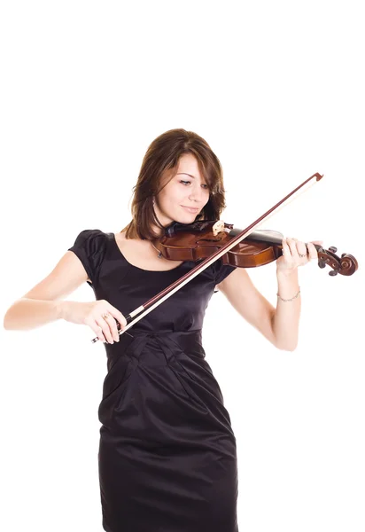 Young woman with violin — Stock Photo, Image