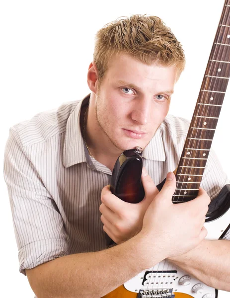 吉他的男人 — 图库照片