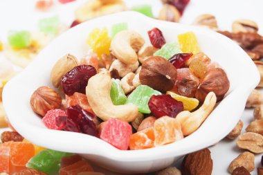 Nuts and dried fruit clipart