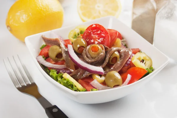 Hamsili salata — Stok fotoğraf