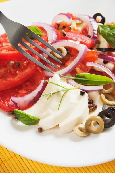 Italian caprese salad — Stock Photo, Image