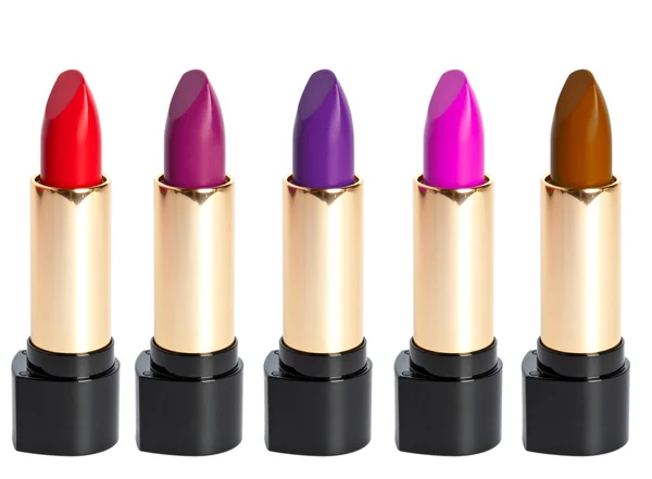 Buizen van verschillende kleur lipstick — Stockfoto