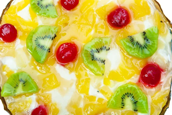 stock image Pie fruit with cottage cheese