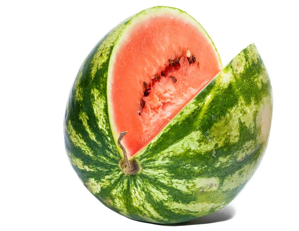 The big striped ripe water-melon — Stock Photo, Image