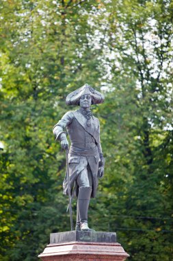 Monument to emperor Pavel I, Russia, Gatchina clipart