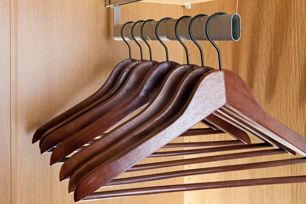 Hanger in a wardrobe — Stock Photo, Image