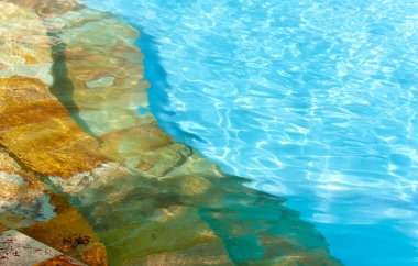 Beautiful water surface in pool