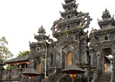 Tapınak girişi. Endonezya, bali Adası