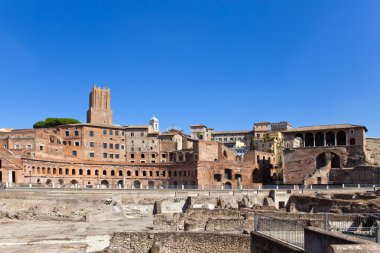 İtalya. Roma. trajan Forumu kalıntıları