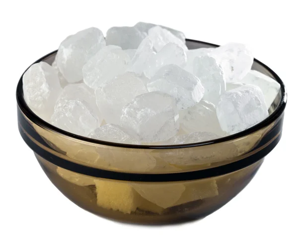 stock image Bowl with white candy sugar