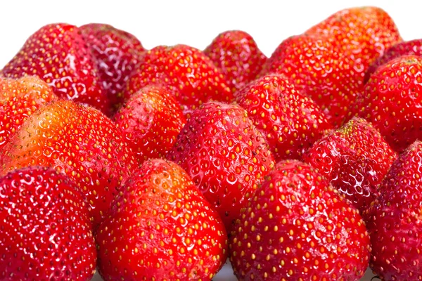 在白色背景上的草莓浆果 — 图库照片