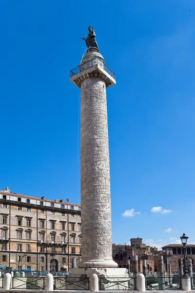 De Italia. En Roma. Columna de Troya —  Fotos de Stock