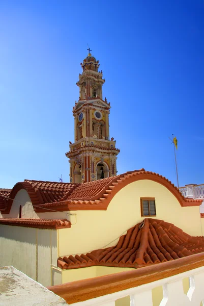 Klasztor panormitis w wyspie symi, Grecja — Zdjęcie stockowe