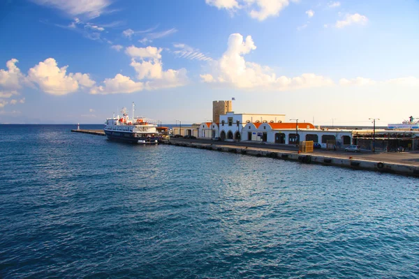 Řecko. přístav města rhodos — Stock fotografie