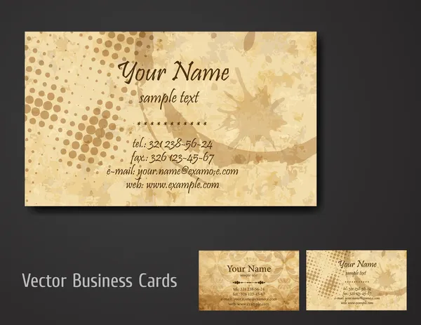 व्यापार कार्ड — स्टॉक वेक्टर