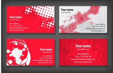 Business cards clipart