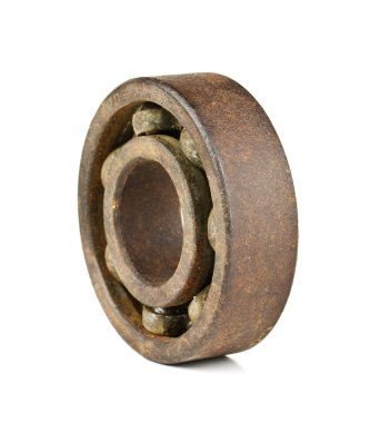 Old bearing on a white background clipart