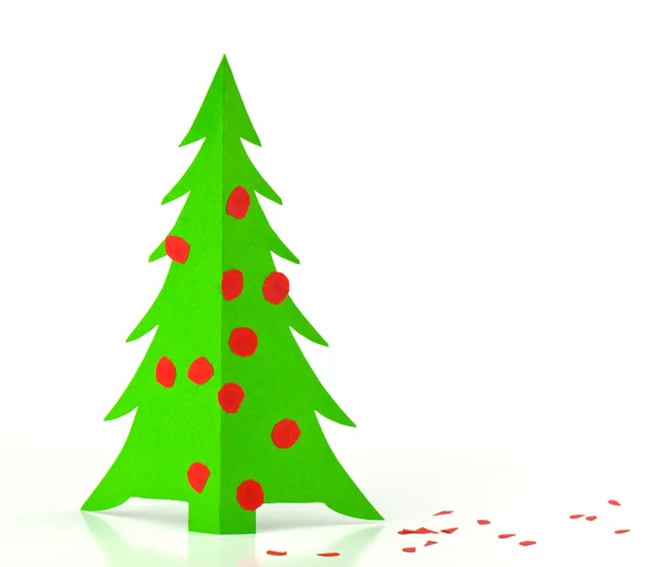 Papír vánoční strom — Stock fotografie