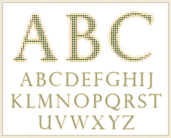 Полутоновый алфавит . — стоковый вектор