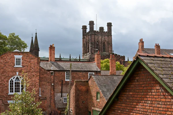 Věž gotická katedrála z Chesteru — Stock fotografie