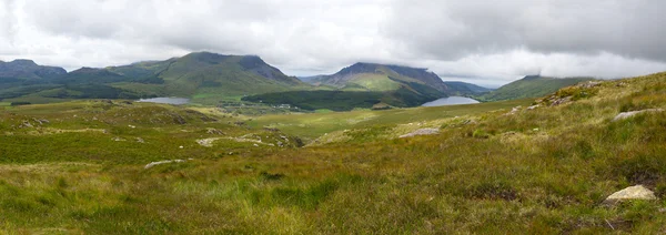 Mountain view panorama, Snowdonia, Wales — Stock Photo, Image